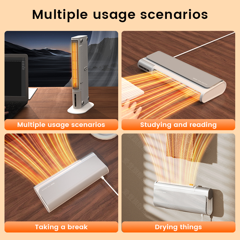 Portable Electric PTC Space Fan Heater