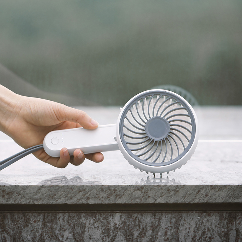 Outdoor Mini Portable Battery Rechargeable Hand Fan